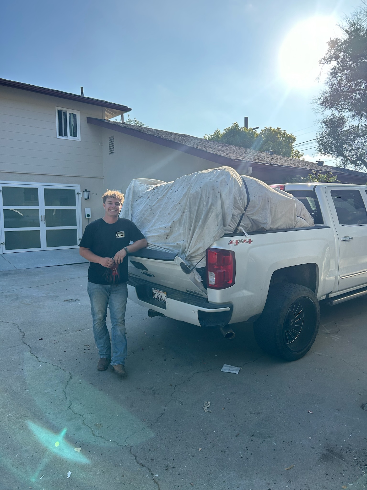 Jack with his truck after a job