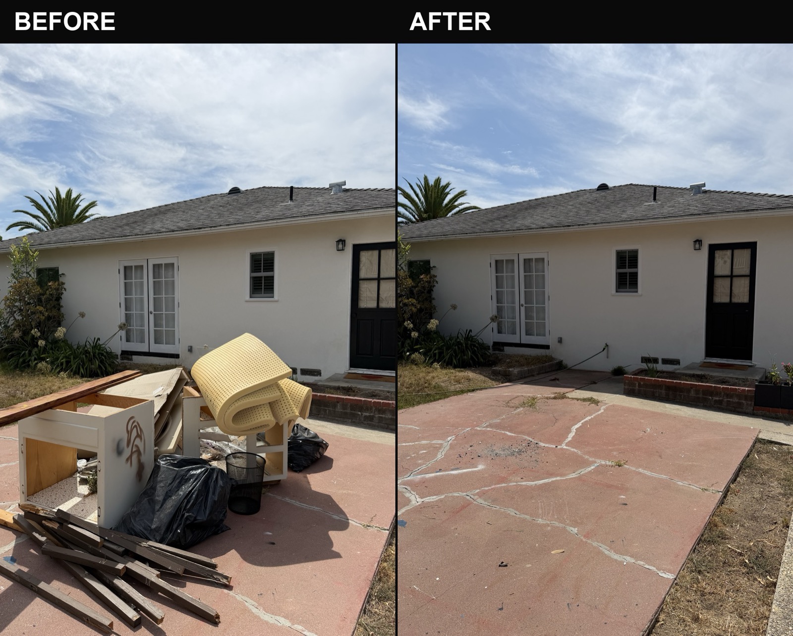 Junk removal job photographed for Jack's Junk Removal — Essential Santa Barbara Junk Removal for Clean Beaches